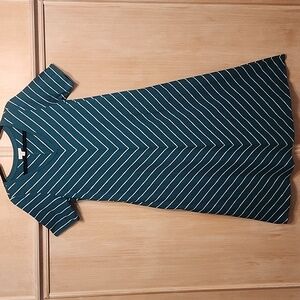 J. Jill Green Striped Maxi Dress MP